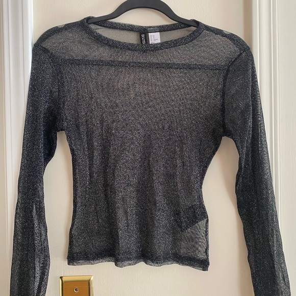 Divided Tops - Sparkling see through top